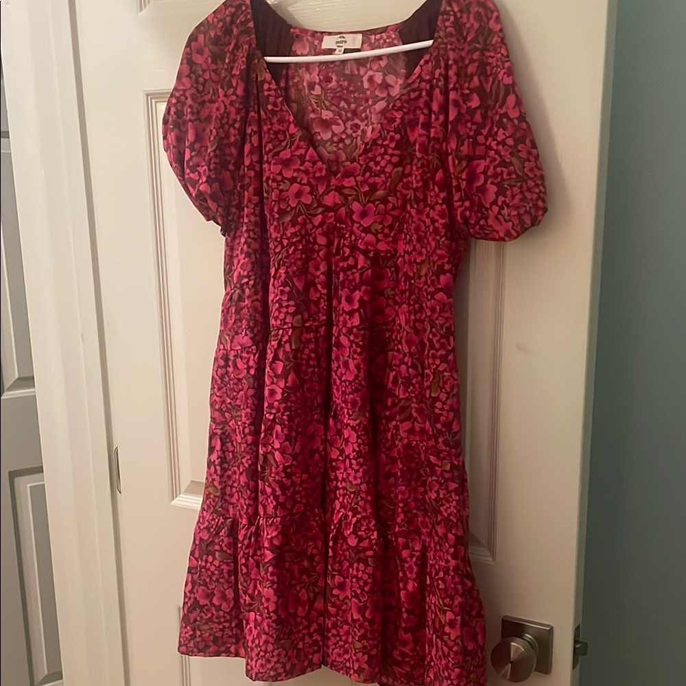 Red and Pink Heart Pattern Dress